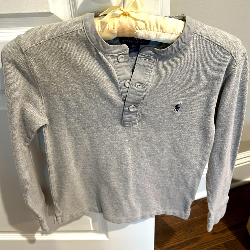 Polo Ralph Lauren long sleeve Henley shirt. Size 8 boys.